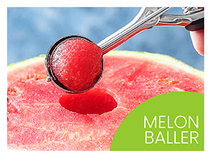 Spring Chef Extra Large Cookie Scoop, 18/8 Stainless Steel Melon Baller Scoop, Spring Loaded Trigger Release for Cookie Dough, Ice Cream, Meatball, Cupcake, 5.5 tablespoon (tbsp) portion, #10, Black