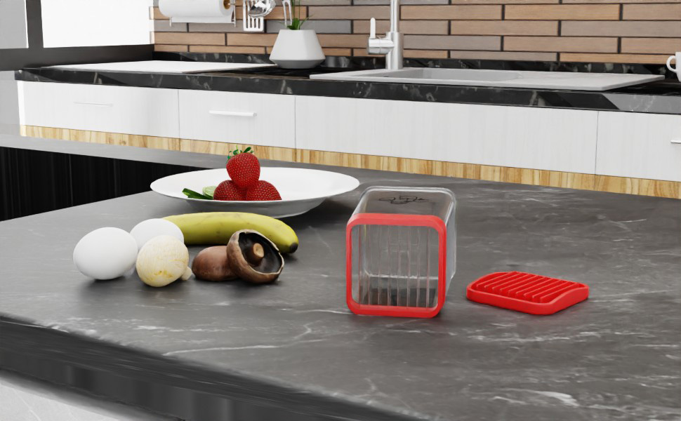 Fruit Slicer Cup, Speed Cutter for Strawberry Banana Grape Egg, Stainless Steel Vegetable Cutting Kitchen Gadget, Kitchen Portable Slicing Tool (1 pcs)