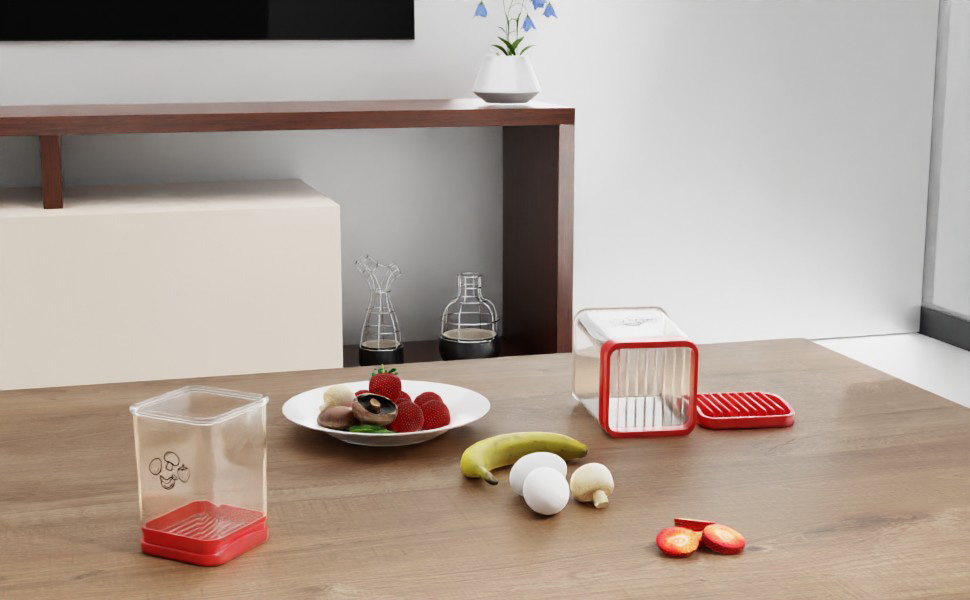 Fruit Slicer Cup, Speed Cutter for Strawberry Banana Grape Egg, Stainless Steel Vegetable Cutting Kitchen Gadget, Kitchen Portable Slicing Tool (1 pcs)