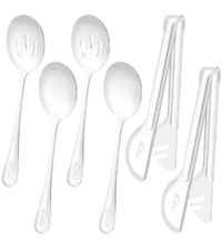 HANSGO Stainless Steel Pasta Server, 13 Inch Spaghetti Fork with Teeth & Drainage Holes - Heat Insulated Handle for Serving Pasta, Stirring Sauces, Tossing Salads & Draining Vegetables