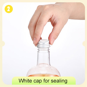 Maxcheck 3 Sets 16 oz Plastic Long Neck Bottles with Pourer and Caps Plastic Juice Pour Bottles with Stainless Steel Bottle Pourer Tapered Spout for Liquor Juice Store Syrup