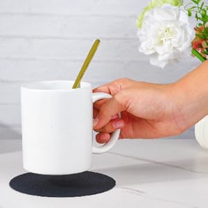 Silicone Jar Opener Gripper Pad, Jar Grippers for Opening Jars, Round Black Multi-Purpose Kitchen Gadgets, Non Slip Jar Bottle Lid Openers for Seniors, Kids, Women, People with Arthritis, 4 Pieces