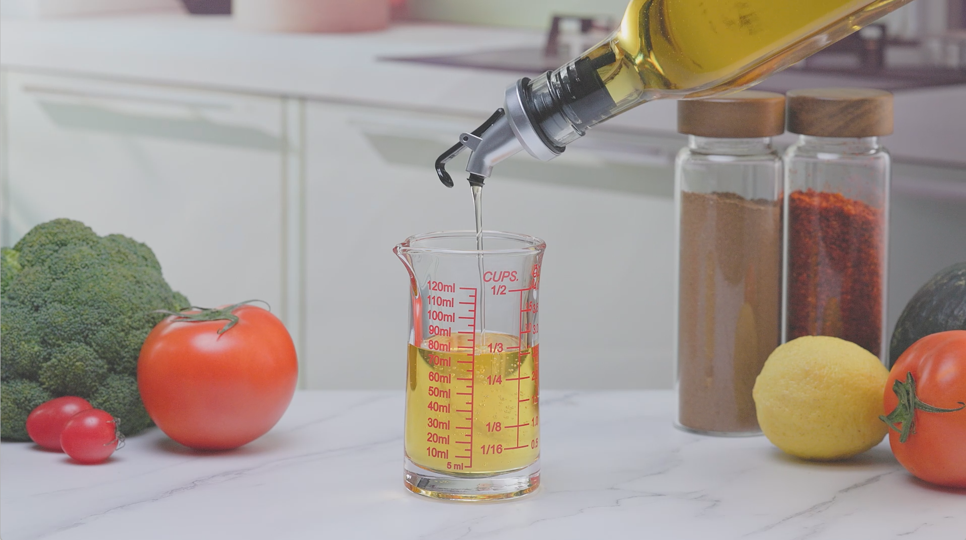 Ackers 4oz Glass Measuring Cup – Shot Glass with Ounce,Ml,Cups Markings for Kitchen & Bar(Red Line)