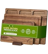 Plastic Cutting Board Set of 3-Cutting Boards for Kitchen BPA Free, Large-Small Chopping Boards Non-Slip for Cooking Camping Dishwasher Safe, Reversible, with Grip Handle, 15"×10"×0.6" Green