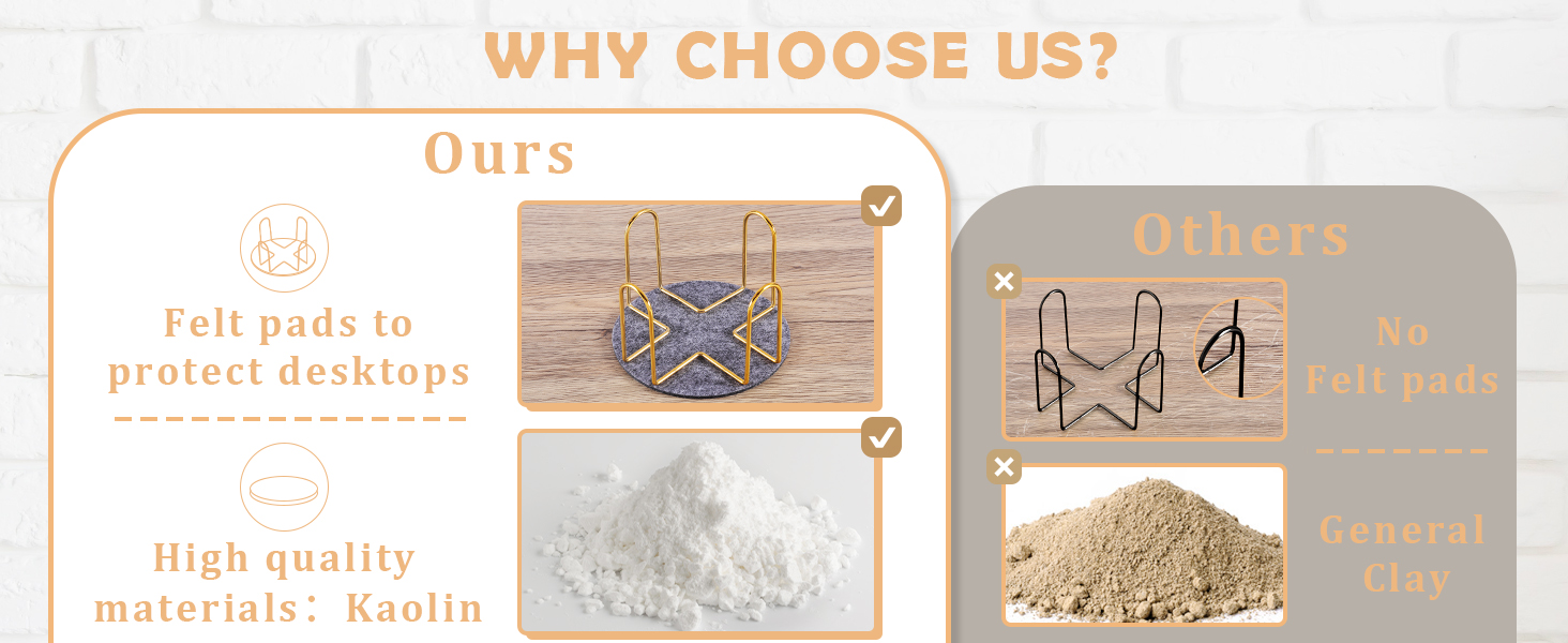 GOH DODD Coasters for Drinks Set of 4, Absorbent Marble Style Ceramic Coaster Cup Coasters Tabletop Protection Home Decor with Metal Holder for Housewarming Gifts Wedding Party, Gold, Round, 4 Inch