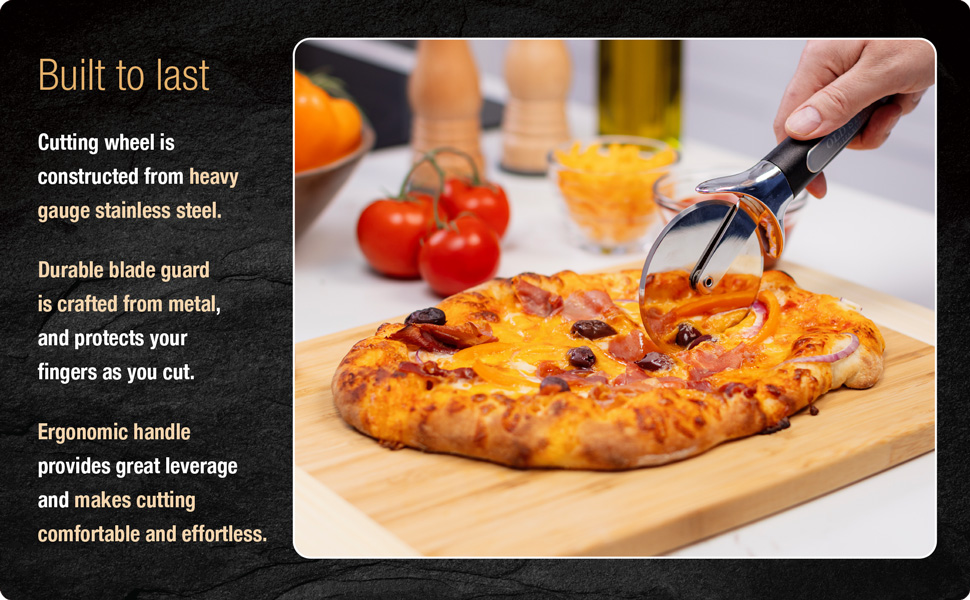 Old Stone Premium Stainless Steel Pizza Cutter Wheel Pizza Slicer, 3.5-inch Pizza Cutter Wheel