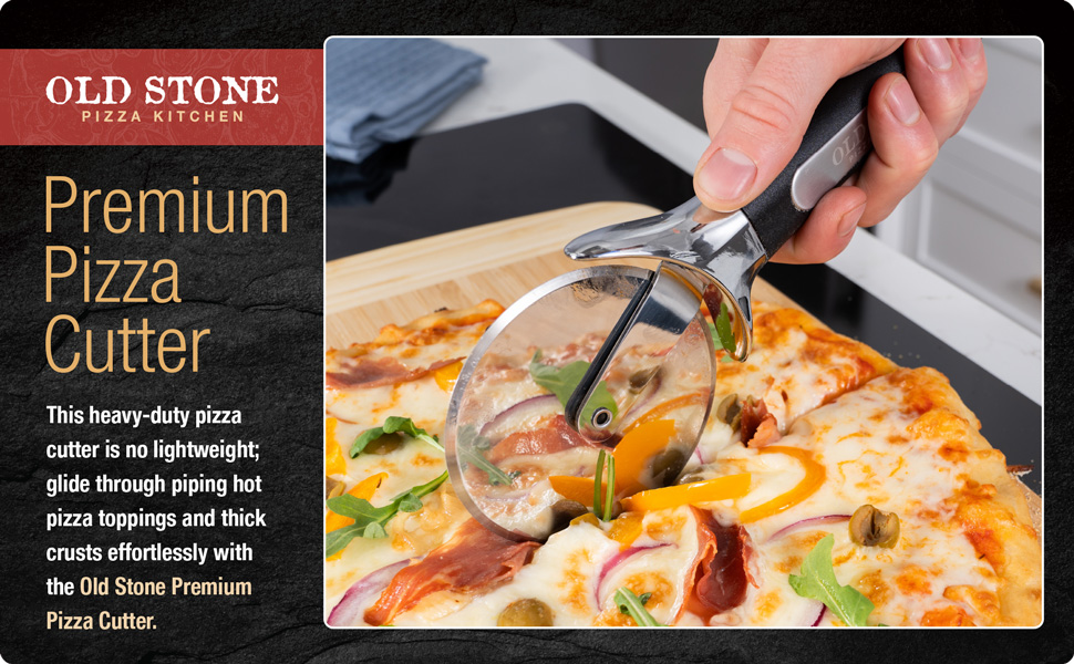 Old Stone Premium Stainless Steel Pizza Cutter Wheel Pizza Slicer, 3.5-inch Pizza Cutter Wheel