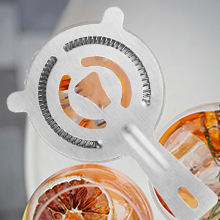 Tifanso Cocktail Strainer Bar Tools - 2PCS Bar Strainer with High Density Spring, Stainless Steel Bartender Accessories for Filtering Cocktail Drink, Professional Bartending Tools with Filter for Home
