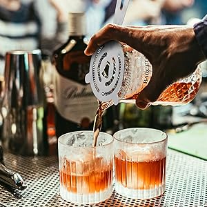 Tifanso Cocktail Strainer Bar Tools - 2PCS Bar Strainer with High Density Spring, Stainless Steel Bartender Accessories for Filtering Cocktail Drink, Professional Bartending Tools with Filter for Home