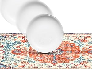 KIMODE Anti Fatigue Kitchen Mat, Boho Vintage Kitchen Rugs Sets of 2, Cushioned Non-Slip Kitchen Mats for Floor, Comfort Kitchen Floor Mats for Sink, Laundry, Desk Orange/Purple,17