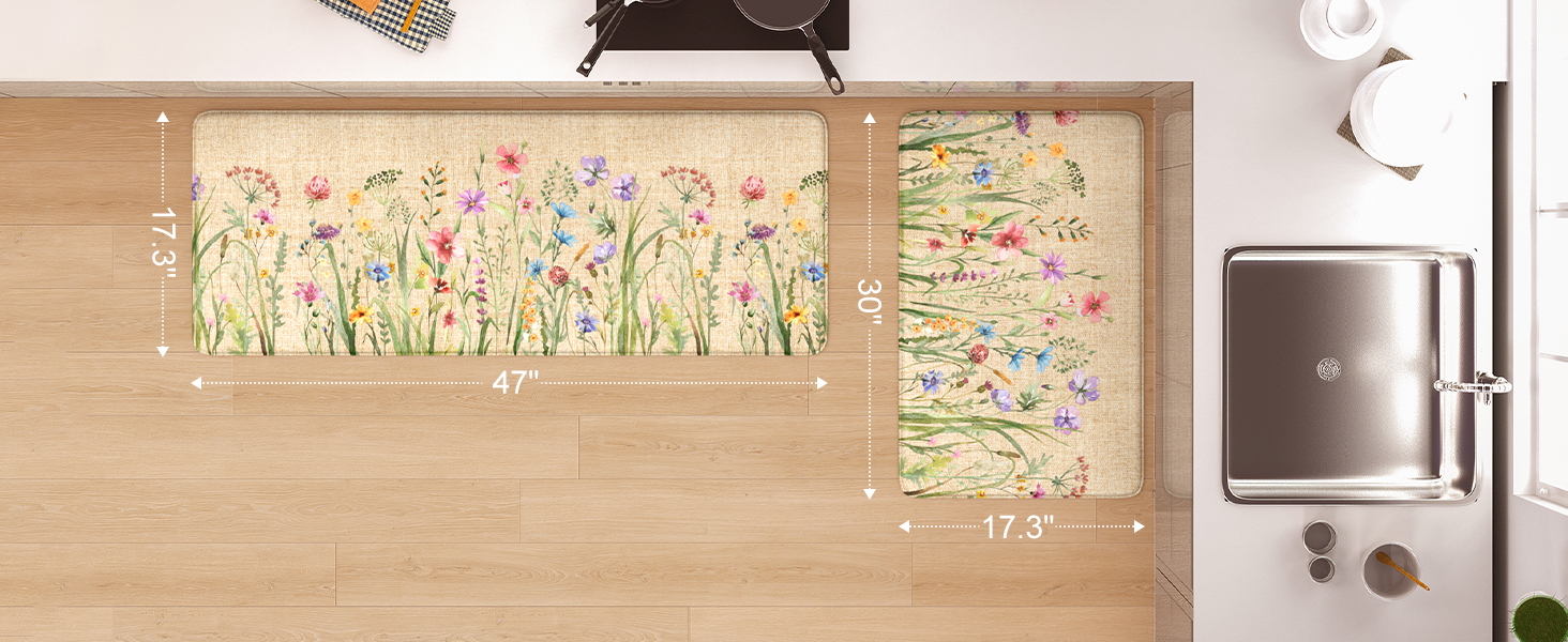 KIMODE Anti Fatigue Kitchen Mat, 17