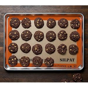 Silpat The Original Premium Non-Stick Silicone Baking Mat, Gridded Half Sheet Size, 11-5/8 x 16-1/2