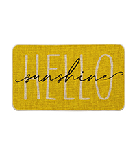 Artoid Mode Brown Poppy Floral Leaves Spring Kitchen Mats Set of 2, Spring Home Decor Low-Profile Kitchen Rugs for Floor - 17x29 and 17x47 Inch