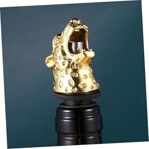IMIKEYA Wine Bottle Caps Leopard Head Shape Wine Pourer Alloy Wine Stoppers Wine Stopper Pourer Bottle Stopper