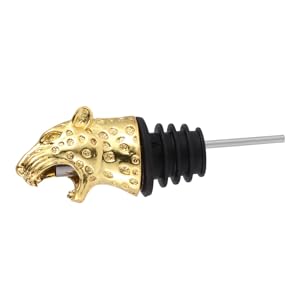 IMIKEYA Wine Bottle Caps Leopard Head Shape Wine Pourer Alloy Wine Stoppers Wine Stopper Pourer Bottle Stopper