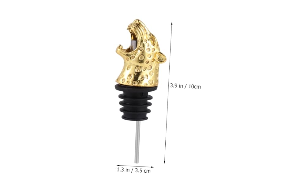 IMIKEYA Wine Bottle Caps Leopard Head Shape Wine Pourer Alloy Wine Stoppers Wine Stopper Pourer Bottle Stopper
