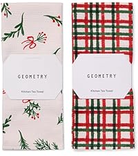 GEOMETRY Kitchen Dish Cloths - Spring & Summer Collection - Premium Dishcloths with Geoweave - Absorbent & Fast Drying Kitchen Towels - Lemon Delight, 10