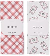 GEOMETRY Kitchen Dish Cloths - Spring & Summer Collection - Premium Dishcloths with Geoweave - Absorbent & Fast Drying Kitchen Towels - Lemon Delight, 10