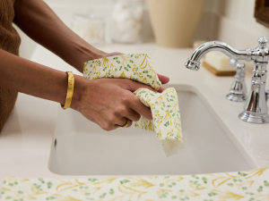 GEOMETRY Kitchen Dish Cloths - Spring & Summer Collection - Premium Dishcloths with Geoweave - Absorbent & Fast Drying Kitchen Towels - Lemon Delight, 10