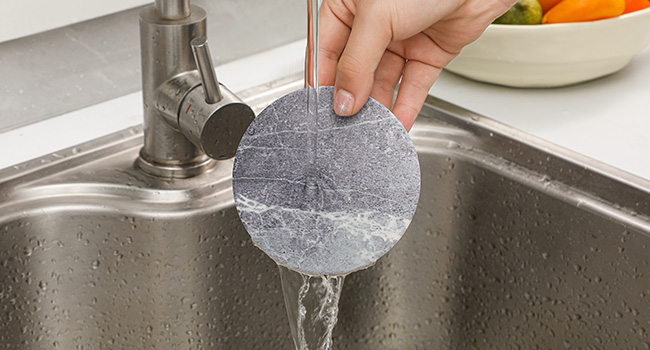 LIFVER Drinks Coasters Set of 4, Living Room Decor, Ceramic Absorbent Coasters with Cork Base, Protect Wooden Table or Furniture from Scratched, Drink Coasters with Holder - Grey