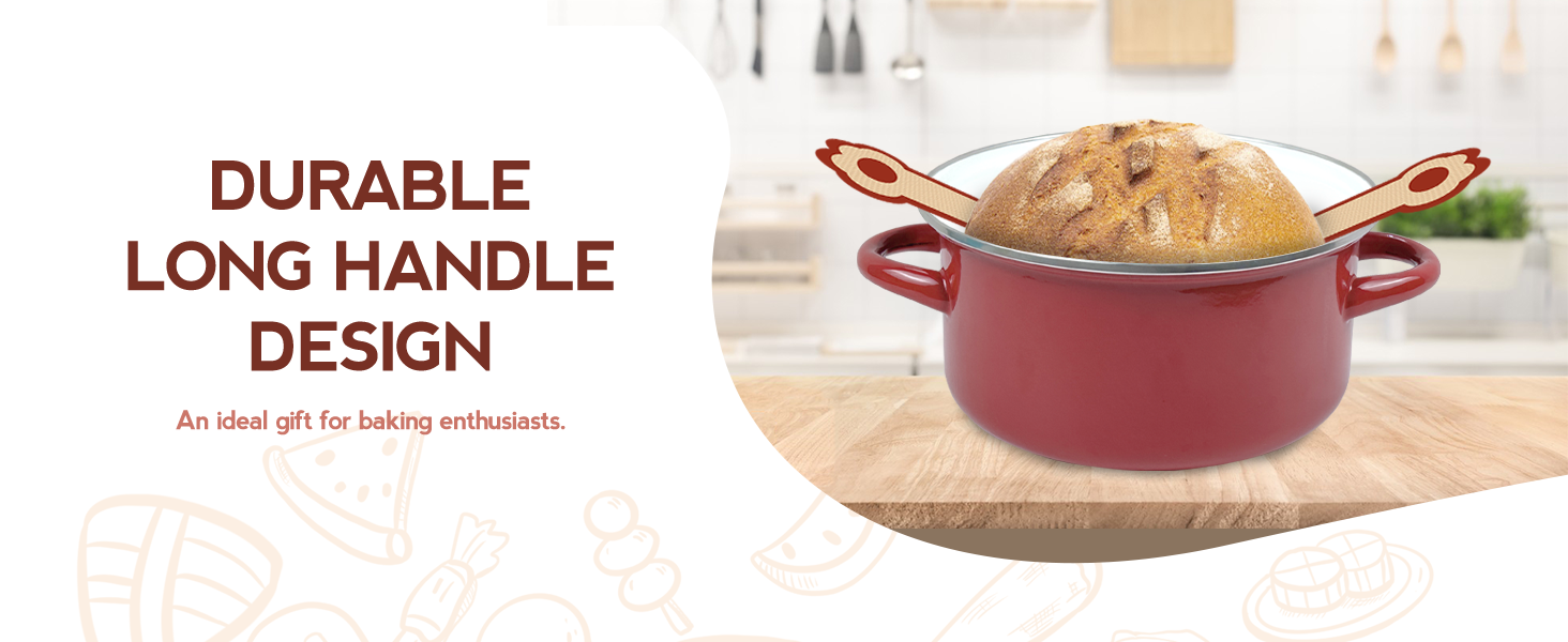 Silicone Sourdough Bread Sling Mat for Dutch Oven, 2 Pack Non-Stick & Easy Clean Reusable sourdough mat, Easy and Stable to Transfer Sourdough Bread, Round