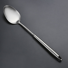 304 Stainlss Steel Kitchen Utensils Set, 12 Pcs Long Metal Cooking Utensil Gadgets Tools Set with Spatula, Ladle, Spoon, Ladle, Skimmer, Tunner, Pasta Server, Tongs(Silver, Dishwasher Safe)