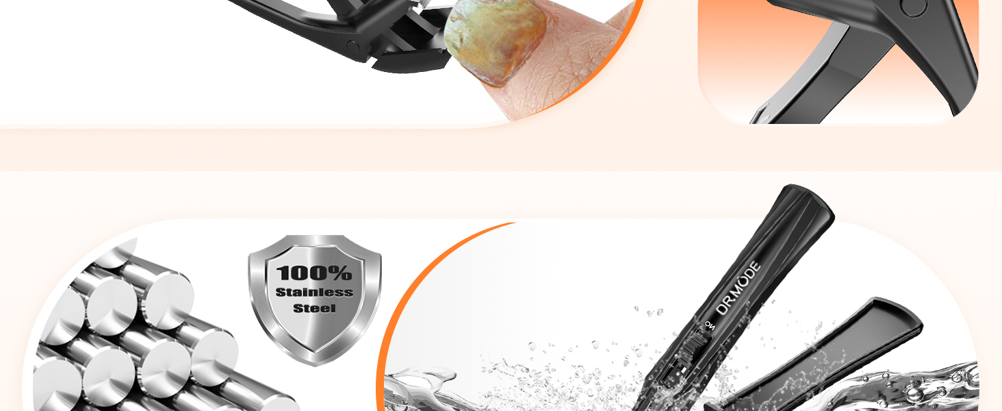 Toenail Clippers for Seniors Thick Toenails, Upgrade Angled Head Large Toe Nail Clippers for Men with Wide Jaw Opening, Sharp Heavy Duty Fingernail Clipper Cutter with Catcher Long Handle -Black