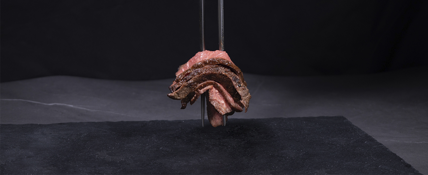 linoroso Meat Carving Fork 12.5 inch, Razor Sharp Carving Fork Barbecue Fork BBQ Tools Meat Forks Stainless Steel