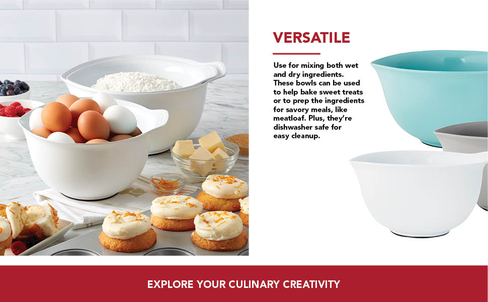 KitchenAid Stainless Steel Mixing Bowls, Set Of 3