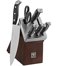 HENCKELS Premium Quality Statement 15-Piece Knife Set with Block and Knife Sharpener, Razor-Sharp, German Engineered Knife Informed by over 100 Years of Masterful Knife Making, Black Block