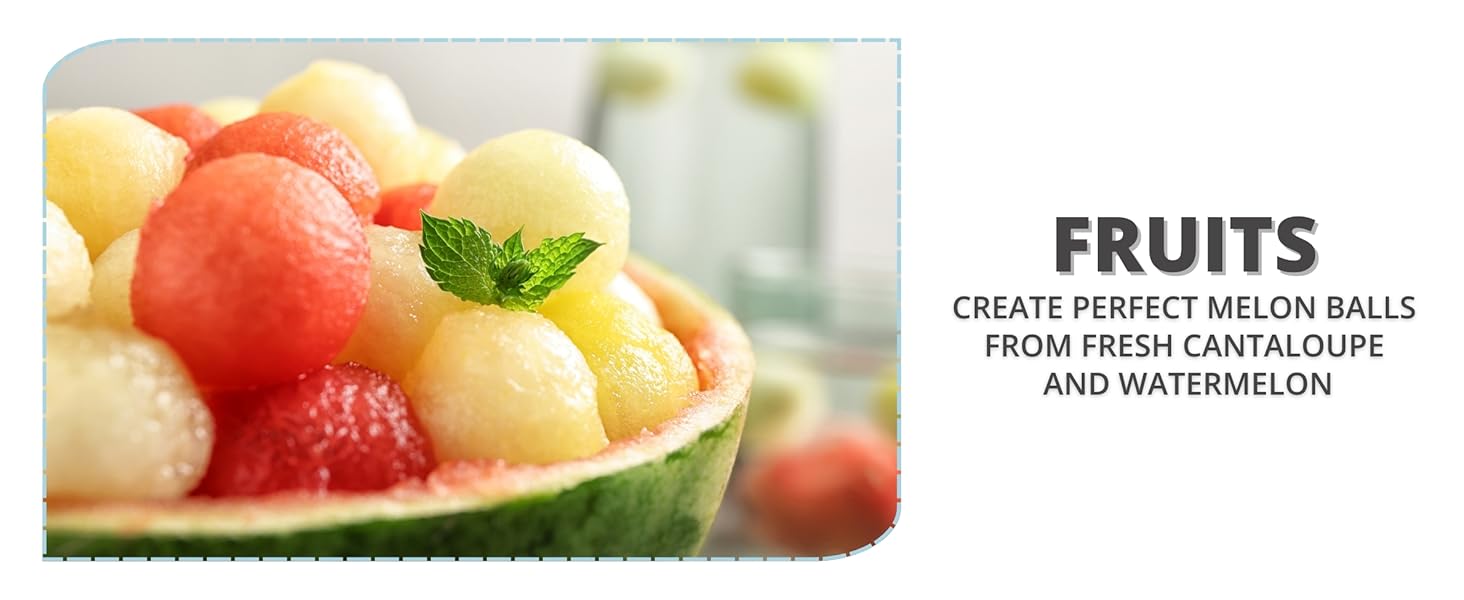 Ice Cream Scoop with Comfortable Soft Grip Handle, Professional Heavy Duty Sturdy Scooper, Premium Metal Kitchen Tool for Cookie Dough, Gelato, Sorbet, Melon (Red)