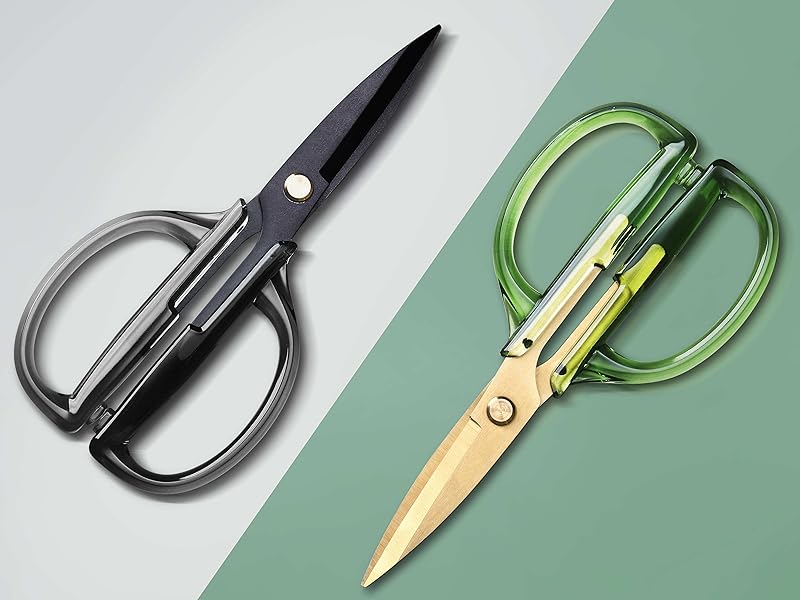 Kitchen Shears Scissors&Sharp Scissors, ARCHIKING 7.7inch Cooking Scissor-Meat and Poultry Shears, Dishwasher Safe, Acrylic Handel Scissors All Purpose Stainless Steel Utility Scissor