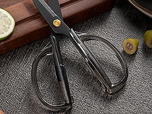 Kitchen Shears Scissors&Sharp Scissors, ARCHIKING 7.7inch Cooking Scissor-Meat and Poultry Shears, Dishwasher Safe, Acrylic Handel Scissors All Purpose Stainless Steel Utility Scissor