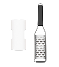 Cambom Lemon & Citrus Zester, Cheese Graters with Stainless Steel Sharp Blade for Parmesan Cheese, Ginger, Garlic, Nutmeg, Chocolate, Vegetables, Fruits, Dishwasher Safe Shredder Fine Blade