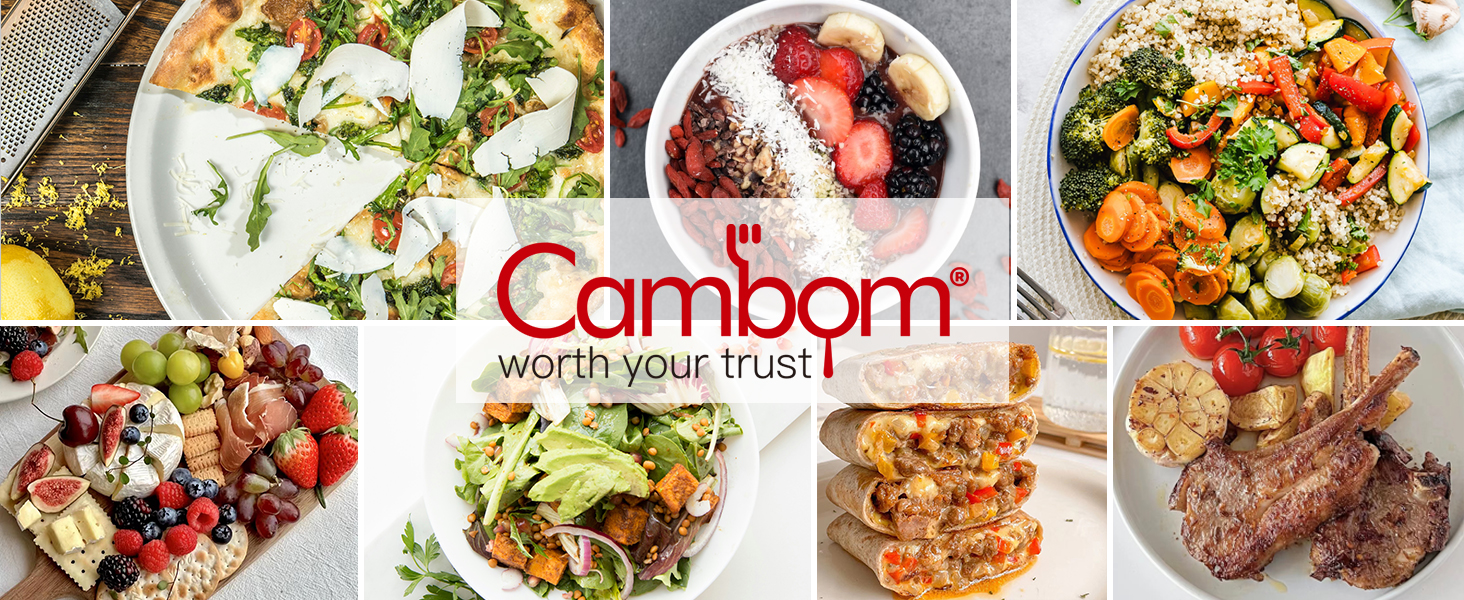 Cambom Lemon & Citrus Zester, Cheese Graters with Stainless Steel Sharp Blade for Parmesan Cheese, Ginger, Garlic, Nutmeg, Chocolate, Vegetables, Fruits, Dishwasher Safe Shredder Fine Blade