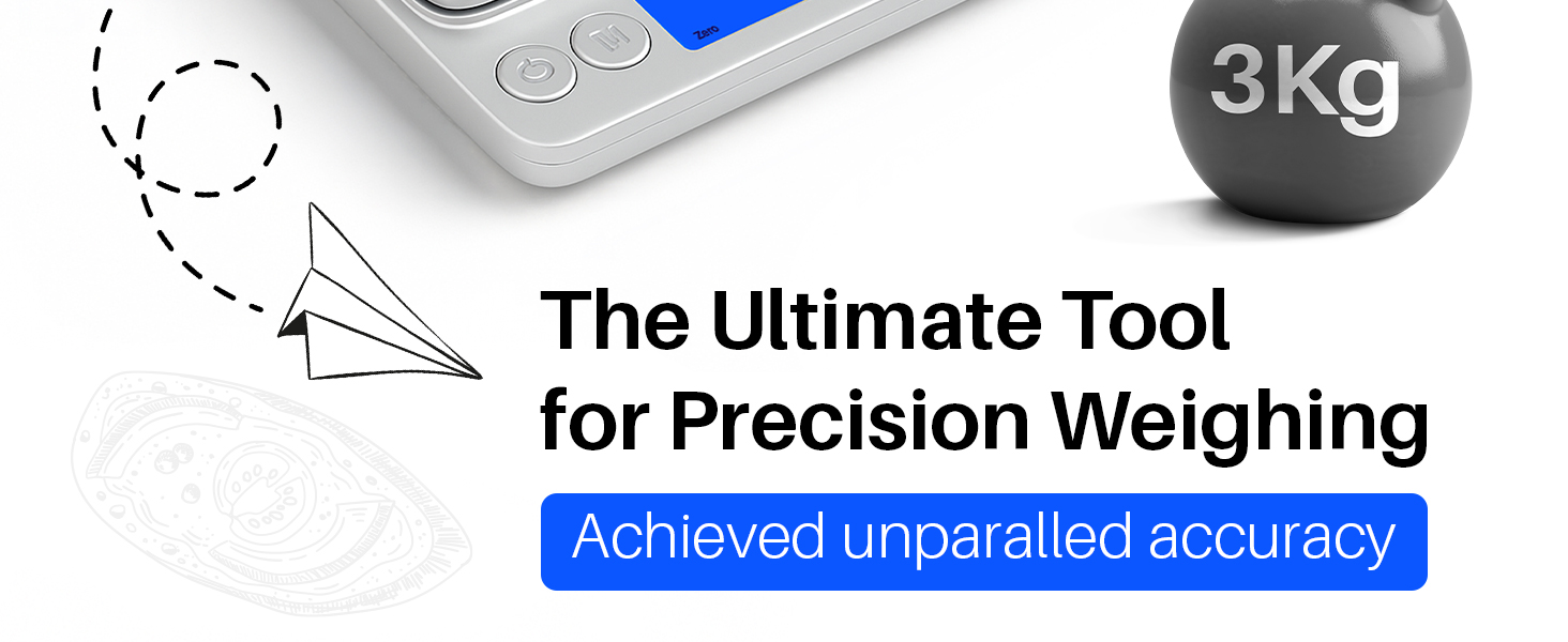 Digital Food Scale for Kitchen (0.1g-3kg)