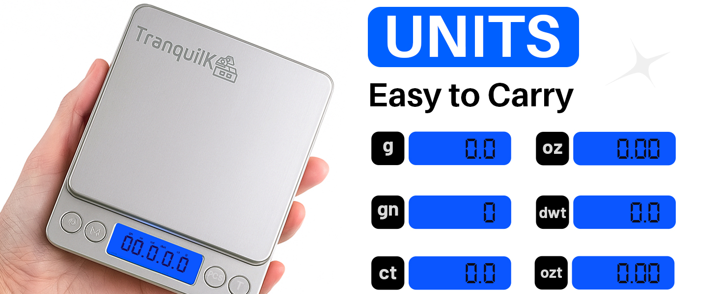 Digital Food Scale for Kitchen (0.1g-3kg)