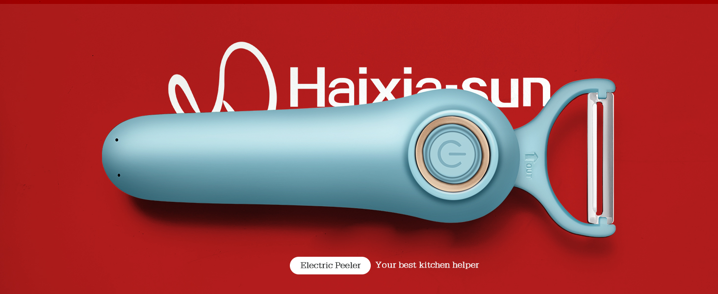 2-in-1 Electric Peeler | Auto Blade for Fruits/Vegetables | 2 Interchangeable Blades | 2*AAA | Kitchen, Travel, Camping