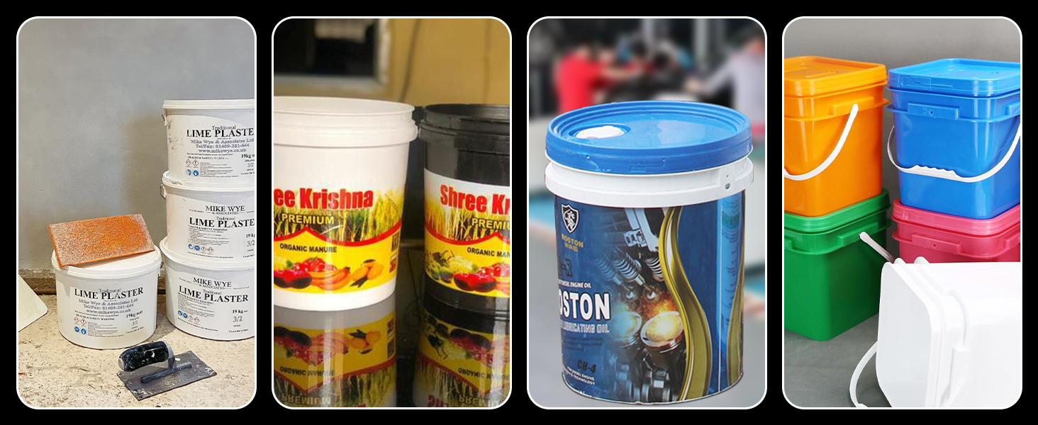 Upgraded Bucket Opener Tool 5 Gallon, 8.5 Inch Aluminum Paint Bucket Lid Opener Wrench with Non-slip Rubber Handle Grip, Metal Can Opener Lid Pail Remover Tool for Home Industrial