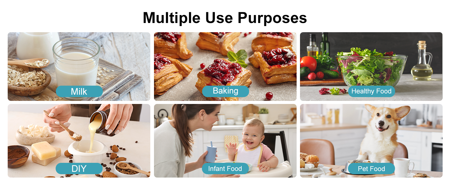 Ultrean Food Scale, 33lb Digital Kitchen Scale for Food Ounces Grams, 304 Stainless Steel, Type-C Charging and Batteries, Perfect for Meal Prep, Cooking, and Baking