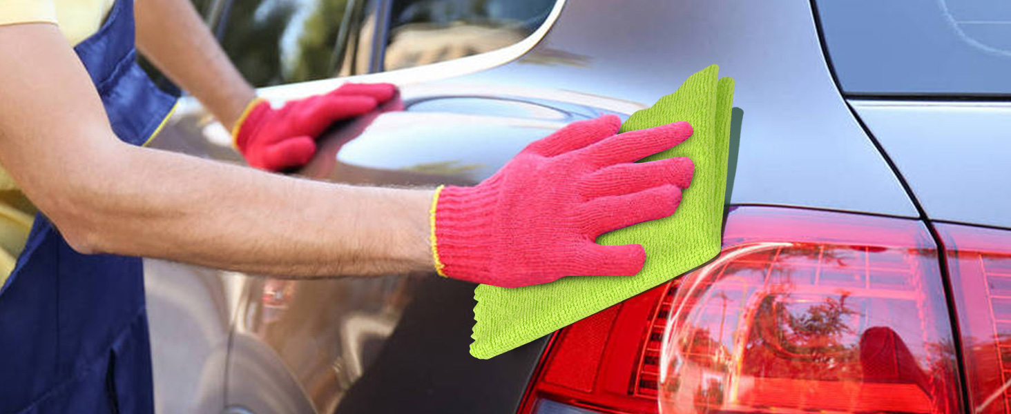 Orighty Microfiber Cleaning Cloth, 24 Pack Highly Absorbent Cleaning Rags, Household Cleaning Supplies, Reusable Lint Free Cloths Microfiber Rag for House, Kitchen, Car Care, 12x11 inch