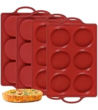 CAKETIME Mini Muffin Pan, Metal Reinforced Frame Mini Cupcake Pans 24 Cups Nonstick Muffin Silicone Molds with Handle for Baking Muffins, Cupcakes, Egg Bites 2 Pack