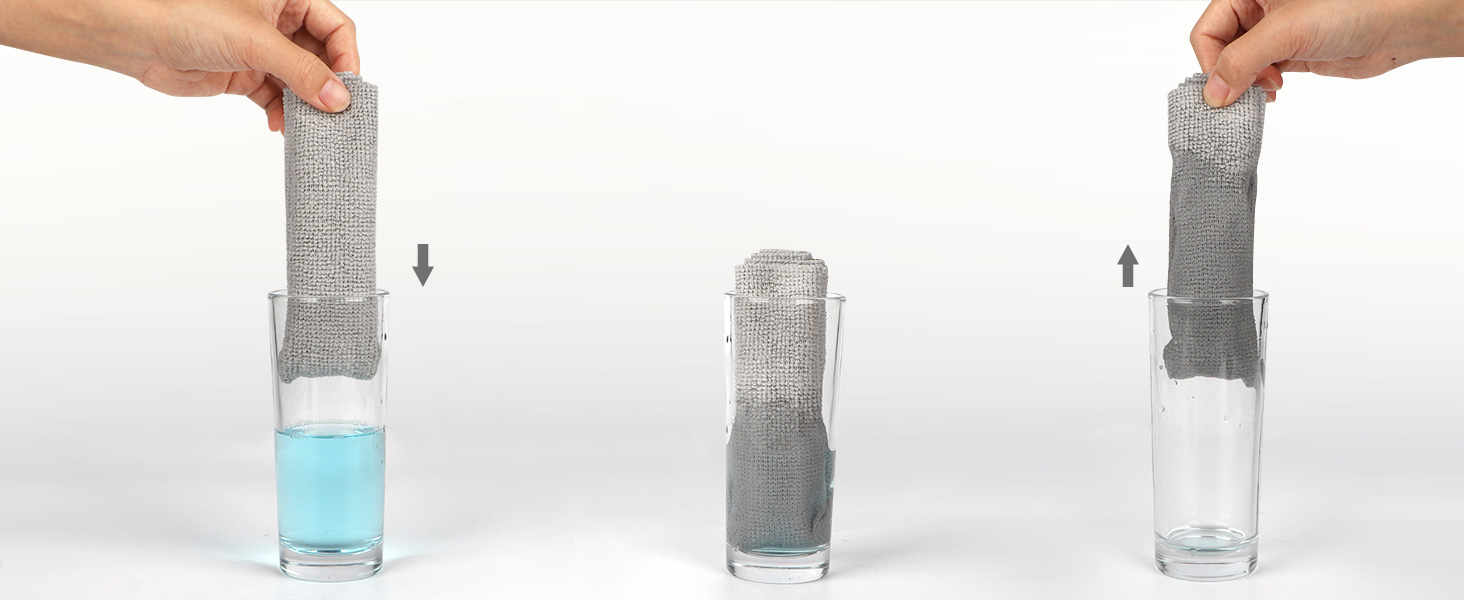 AIDEA Microfiber Cleaning Cloth Roll, Grey 75PK, Reusable Paper Towels Tear Away Cloth, Microfiber Towels for Cars, Wash Cloths, Lint Free Rags for House, Kitchen,Window,Cleaning Supplies 11.5