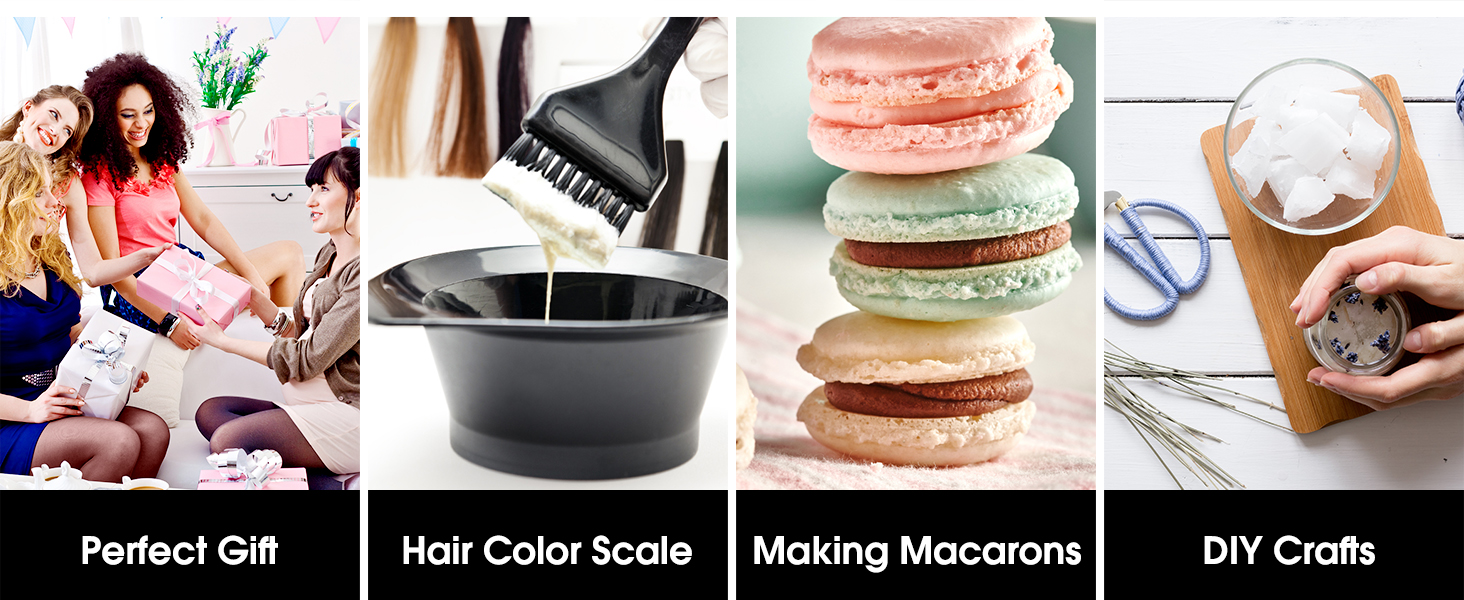 Mik-Nana Food Scale, 22lb Digital Kitchen Scale Weight Grams and Ounces for Baking Cooking Coffee Package Postage, 6 Units with Tare Function, LCD Display, Easy Clean Stainless Steel