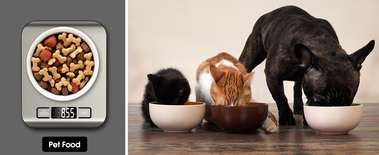 Mik-Nana Food Scale, 22lb Digital Kitchen Scale Weight Grams and Ounces for Baking Cooking Coffee Package Postage, 6 Units with Tare Function, LCD Display, Easy Clean Stainless Steel