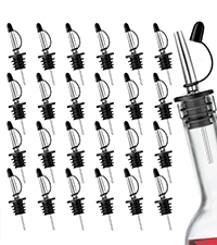 Liquor Pour Spout,Pour Spout for Liquor Bottles,Automatic Olive Oil Dispenser Spout,liquor dispenser,Olive Oil Spout,liquor bottle pourers Alcohol Wine Syrup Home Bar Accessories (Sliver, 12 Pack)