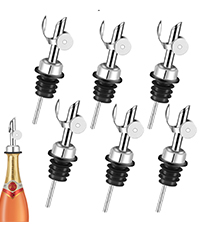 Liquor Pour Spout,Pour Spout for Liquor Bottles,Automatic Olive Oil Dispenser Spout,liquor dispenser,Olive Oil Spout,liquor bottle pourers Alcohol Wine Syrup Home Bar Accessories (Sliver, 12 Pack)
