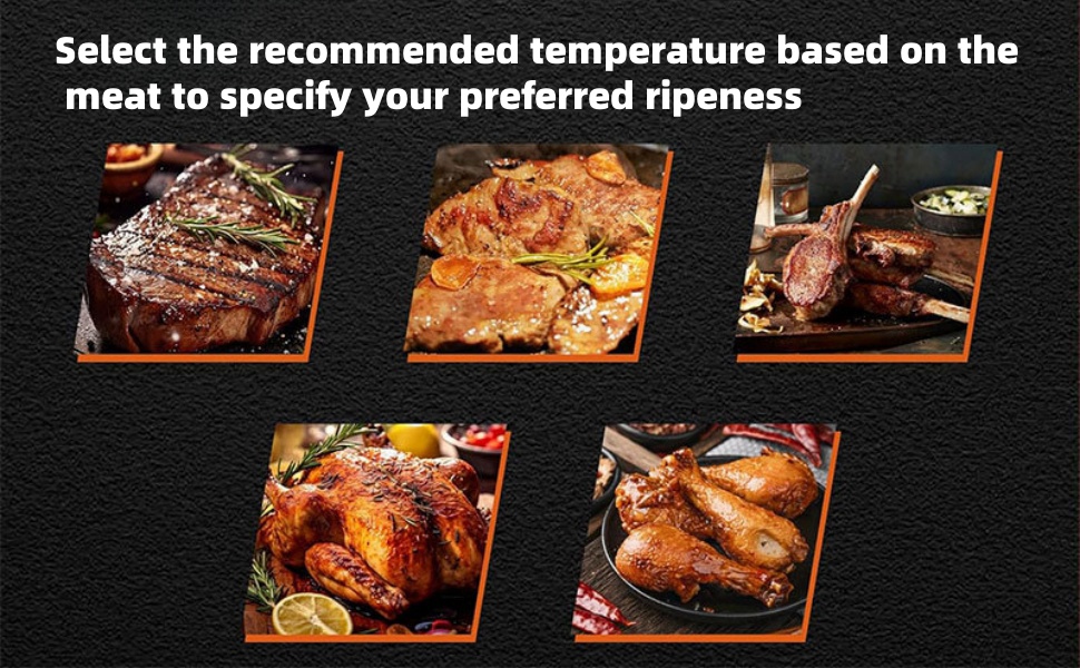 Digital Meat Thermometer Fork, Fast Read Grill Thermometer with LED Display and Stainless Steel Probes for Steak Chicken Pork Turkey Hot Grilled Food for Men Him Dad