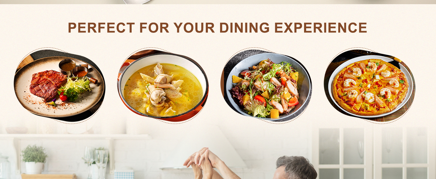 FJNATINH Wok Utensils - Wok tTools - Spatula and Ladle, Skimmer Spoon Set Metal 304 Stainless Steel Kitchen Cooking Utensils Sets, 3-Pieces Wok Tools, Wooden Handle 14-15 Inch