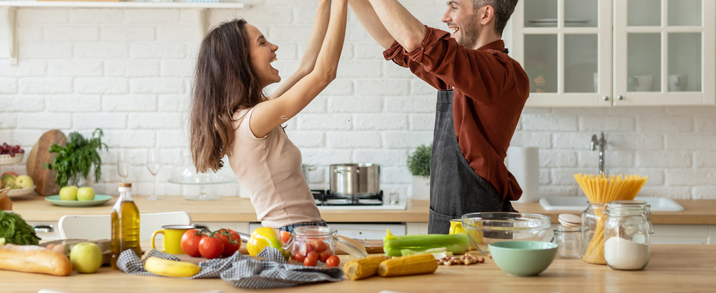 FJNATINH Wok Utensils - Wok tTools - Spatula and Ladle, Skimmer Spoon Set Metal 304 Stainless Steel Kitchen Cooking Utensils Sets, 3-Pieces Wok Tools, Wooden Handle 14-15 Inch